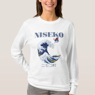 Niseko Free Rider, Vintage Japanese Art T-Shirt