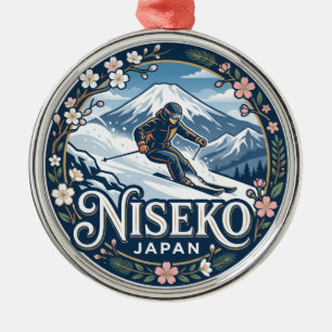 Niseko Japan Metal Ornament