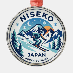 Niseko Japan Metal Ornament
