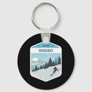 Niseko Ski Resort Japan Hokkaido Island Snowboardi Key Ring