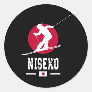 Niseko Ski Resort Japan Hokkaido Japanese Skiing  Classic Round Sticker