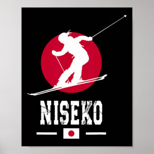 Niseko Ski Resort Japan Hokkaido Japanese Skiing Poster