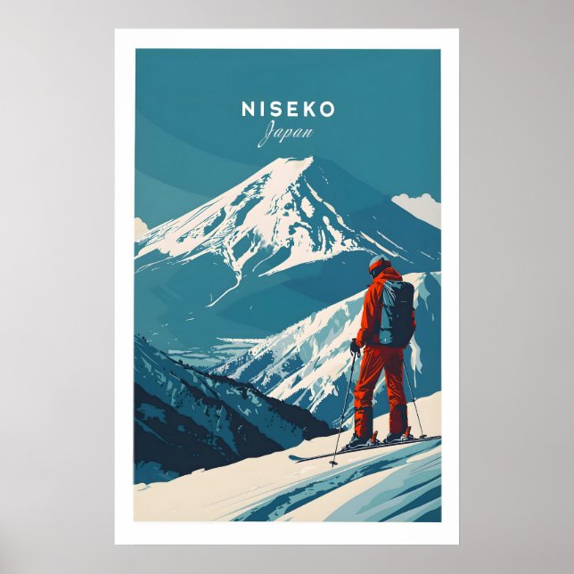 Niseko Wall Art Japan Ski Poster 1 (Front)