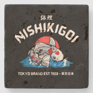 Nishikigoi 錦鯉 stone coaster