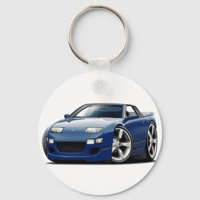 Nissan 300ZX Dk Blue Convertible Key Ring (Front)