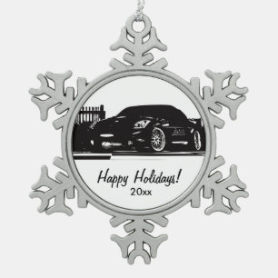 Nissan 350Z - I love my 350Z Snowflake Pewter Christmas Ornament