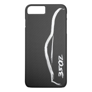 Nissan 350Z White Silhouette Logo iPhone 8 Plus/7 Plus Case