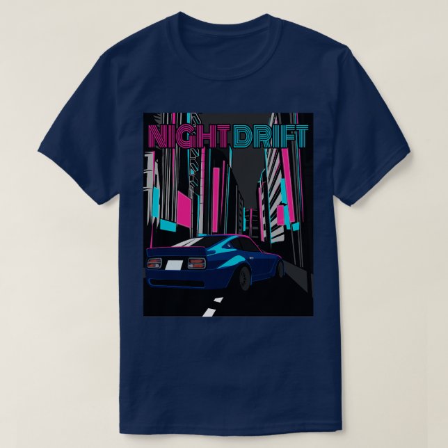 NIssan Fairlady Z 240z Night Drift T-Shirt (Design Front)