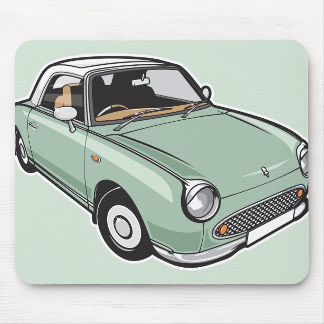 Nissan Figaro Emerald Green Mouse Pad (Front)
