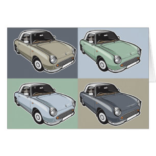 Nissan Figaro in four colours
