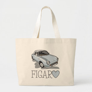 Nissan Figaro Pale Aqua Large Tote Bag