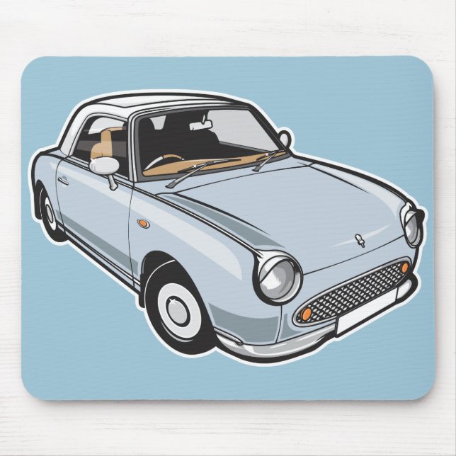 Nissan Figaro Pale Aqua Mouse Pad (Front)