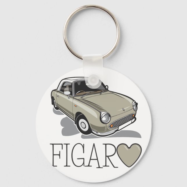 Nissan Figaro Topaz Mist Key Ring (Front)