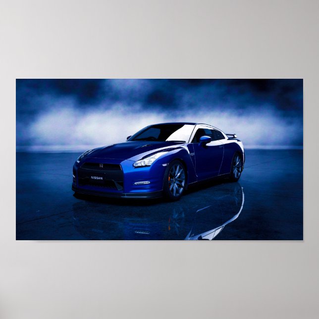 Nissan GT-R Quality Poster (Front)