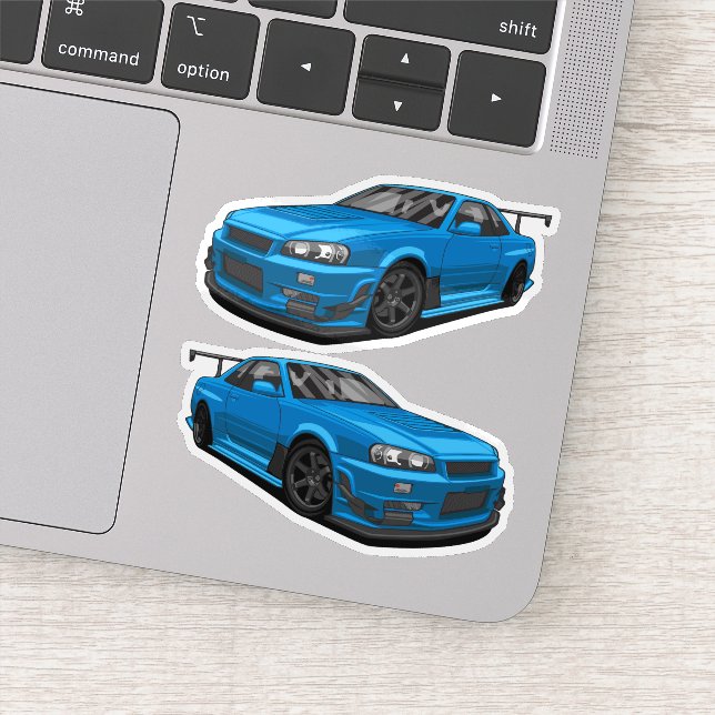 Nissan Skyline Car Sticker (Detail)