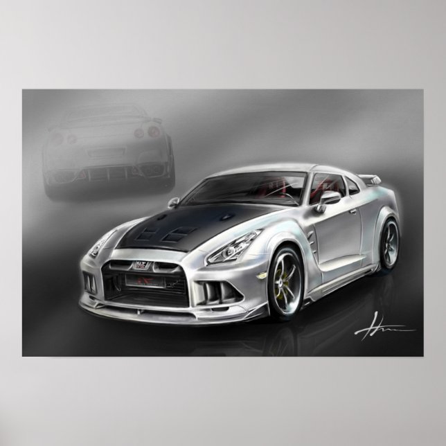 Nissan Skyline GTR R35 Poster (Front)