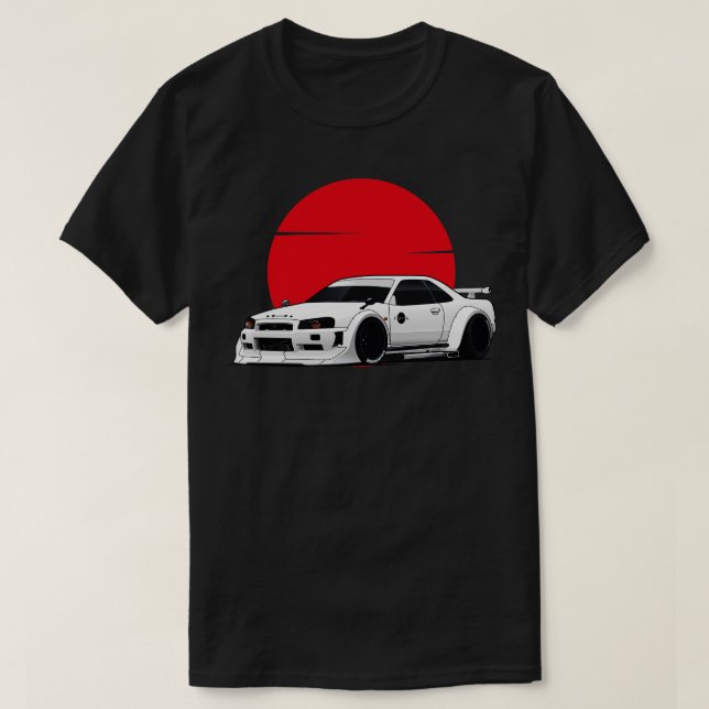 Nissan Skyline R34 GTR T-Shirt (Design Front)