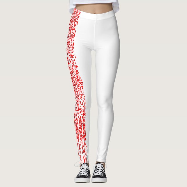 Nissl Cortex Leggings (Neutral Red) (Front)