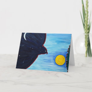 Nite Chases Day greeting card by artist Mark Easto