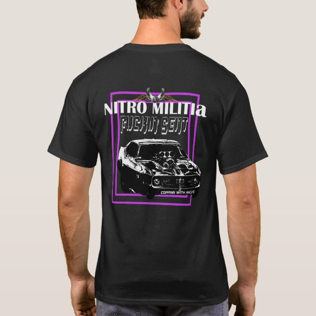NITRO MILITIA black cotton T-shirt #2 (Back)