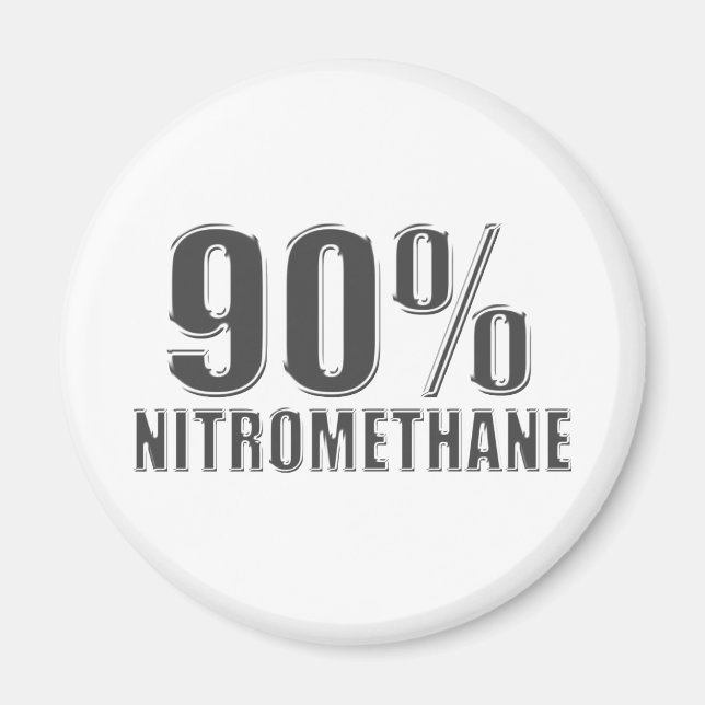 Nitromethane drag racing fuel magnet (Front)