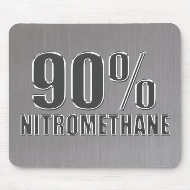 Nitromethane drag racing fuel nitro mouse pad (Front)