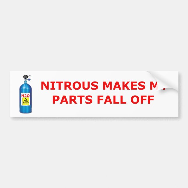 nitrous bumper sticker (Front)