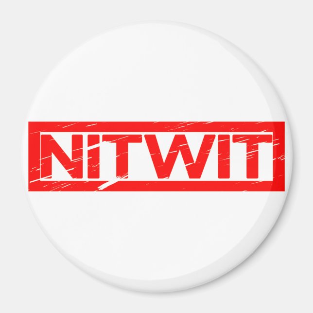 Nitwit Stamp Magnet (Front)