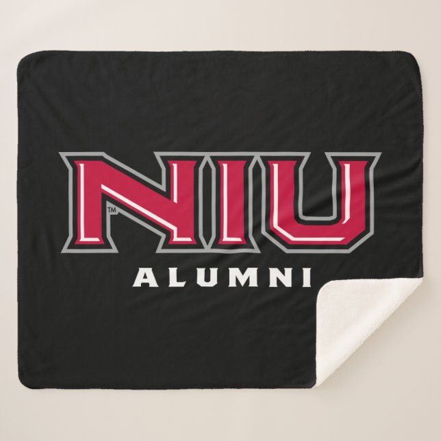 NIU Alumni Sherpa Blanket (Front (Horizontal))