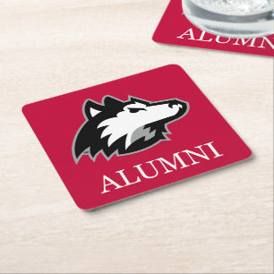 NIU Huskies Alumni Square Paper Coaster