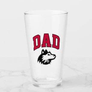 NIU Huskies Dad Glass