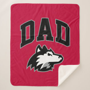 NIU Huskies Dad Sherpa Blanket