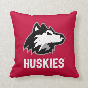 NIU Huskies Distressed Cushion
