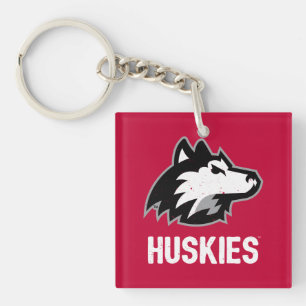 NIU Huskies Distressed Key Ring