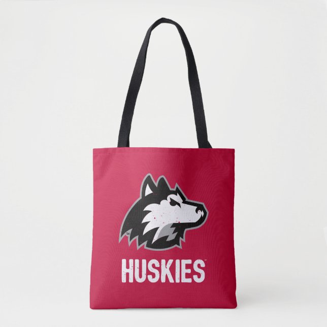 NIU Huskies Distressed Tote Bag (Front)