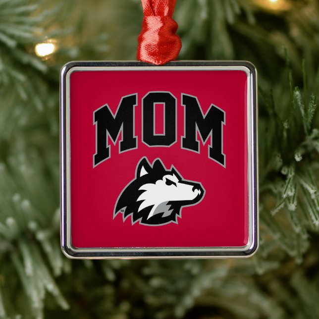 NIU Huskies Mum Metal Ornament (Tree)