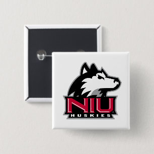 NIU Huskies Wordmark 15 Cm Square Badge