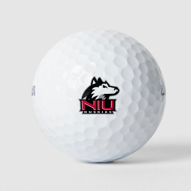 NIU Huskies Wordmark Golf Balls (Front)