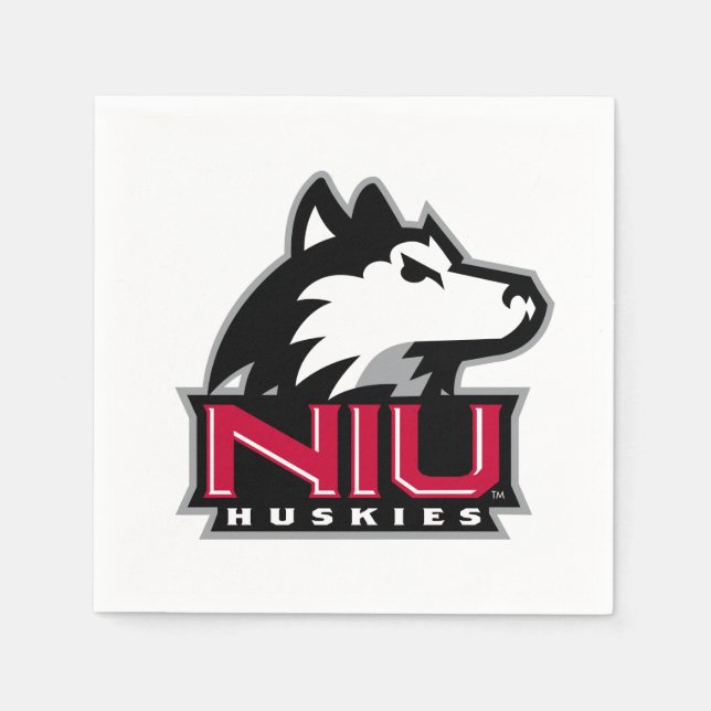 NIU Huskies Wordmark Napkin (Front)