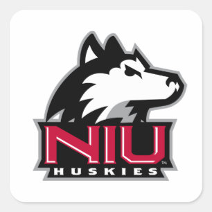 NIU Huskies Wordmark Square Sticker