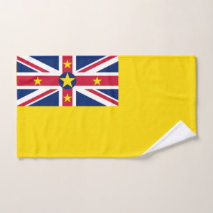 Niue Flag Bath Towel Set