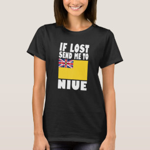 Niue Flag Design If lost send me to Niue Premium T-Shirt