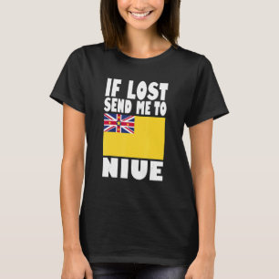 Niue Flag Design If lost send me to Niue T-Shirt