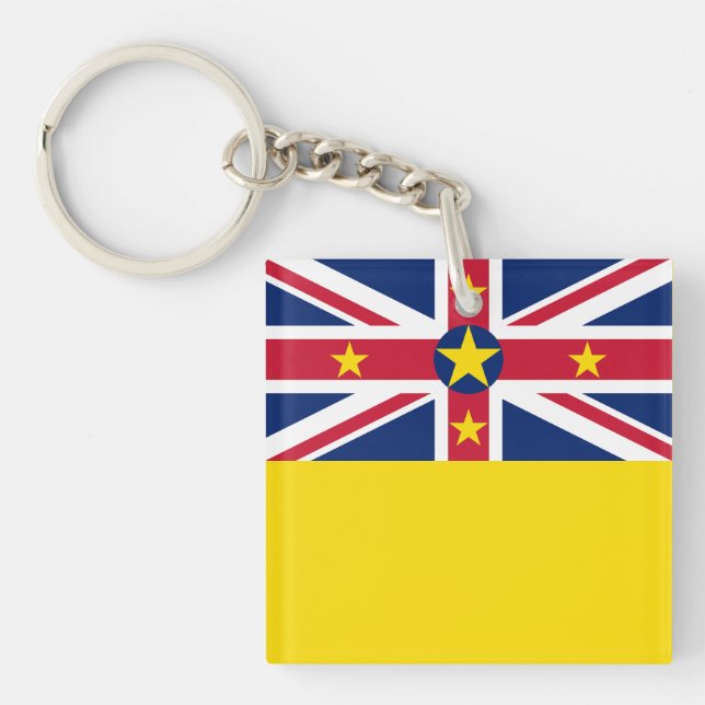 Niue Flag Key Ring (Front)