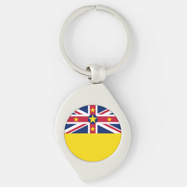 Niue Flag Key Ring (Front)
