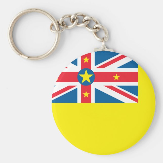 Niue Flag Key Ring (Front)