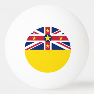 Niue Flag Ping Pong Ball