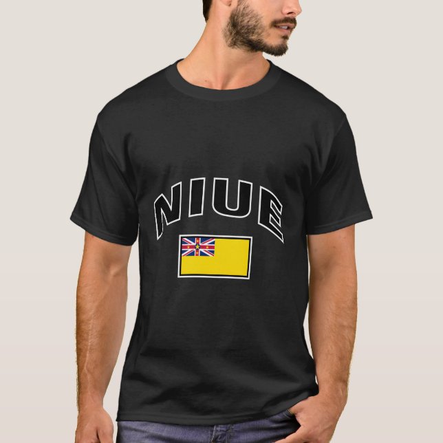 Niue Flag Proud Niuean T-Shirt (Front)