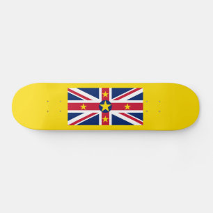 Niue Flag Skateboard