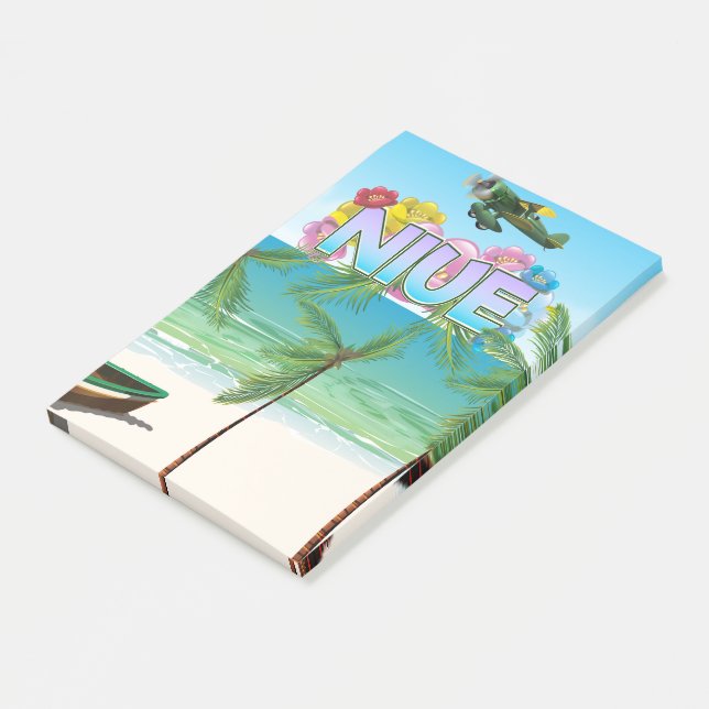 Niue South Pacific travel poster Post-it Notes (Angled)